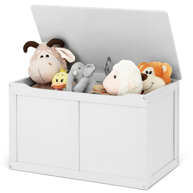 Banc de rangement pour jouets Efim, Blanc