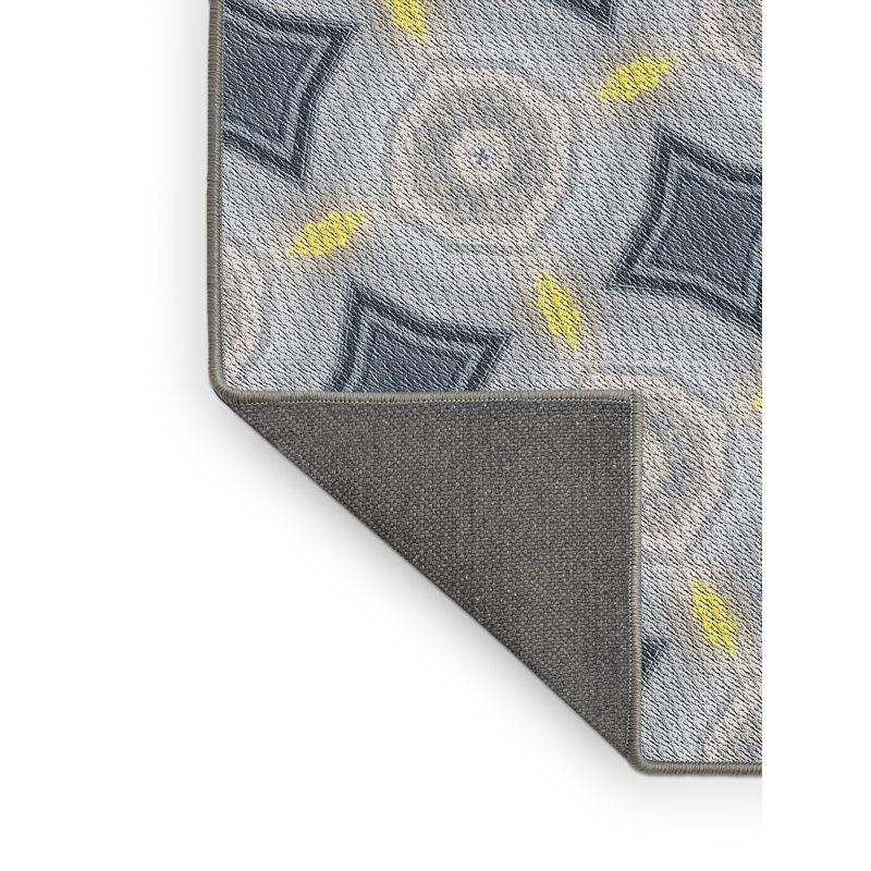 Geometric Indoor Rug, Rectangle 2' x 3'