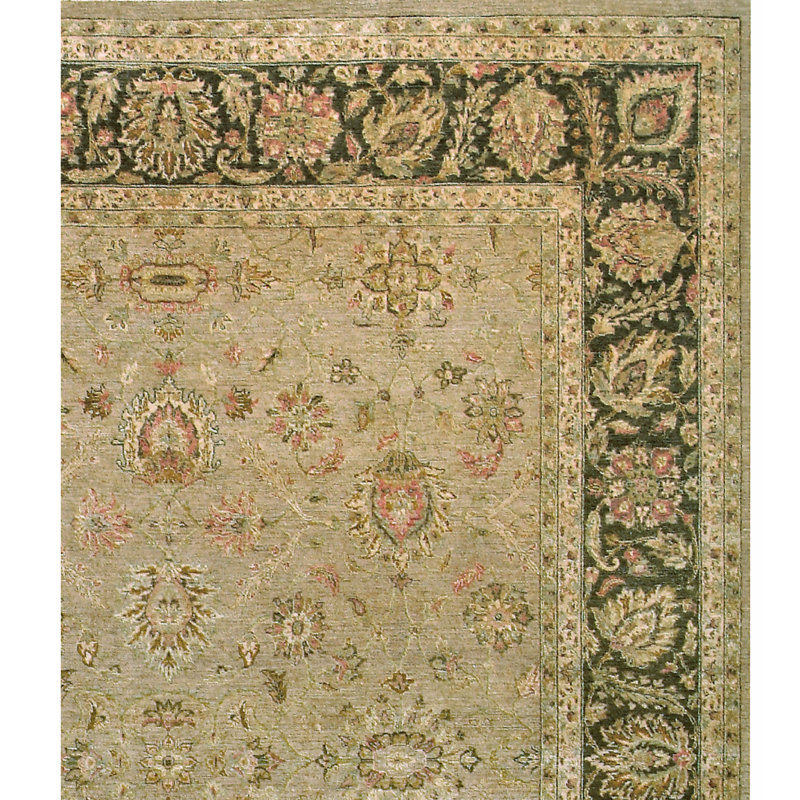 Wool Oriental Area Rug, Rectangle 4' x 6'