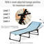 Chaise longue de plage pliable avec 4 positions d'inclinaison, assise en maille respirante et élastique, coussin, bleu, 197 cm (77,5 po) de long, capacité de charge de 120 kg (264 lb), pente inclinable, bleu brillant
