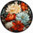 Flower Colored Modern Patterned Washable Carpet-983096286