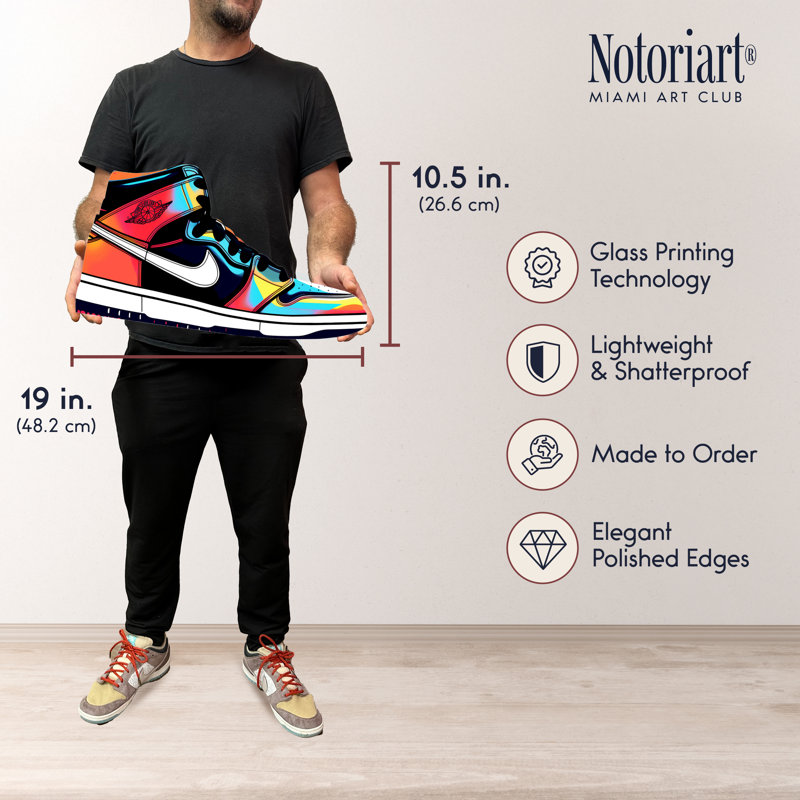 Art mural Sneaker, Sneaker coloré