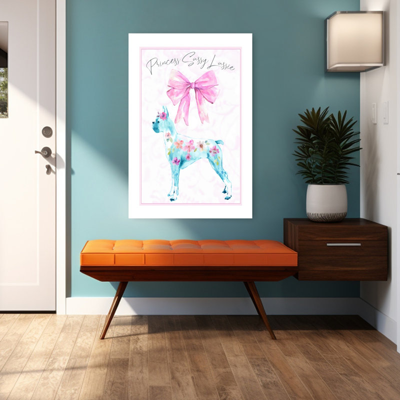 Art mural abstrait Sassy Lassie, H 48 po x l 32 po