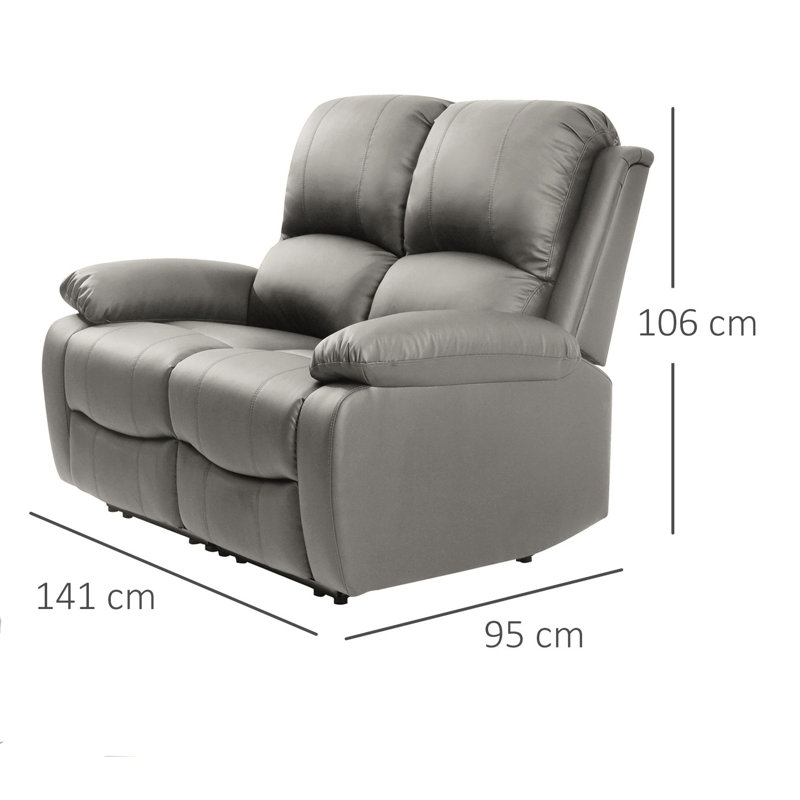 Avigdor 2 - Piece Faux Leather Living Room Set, Light Gray