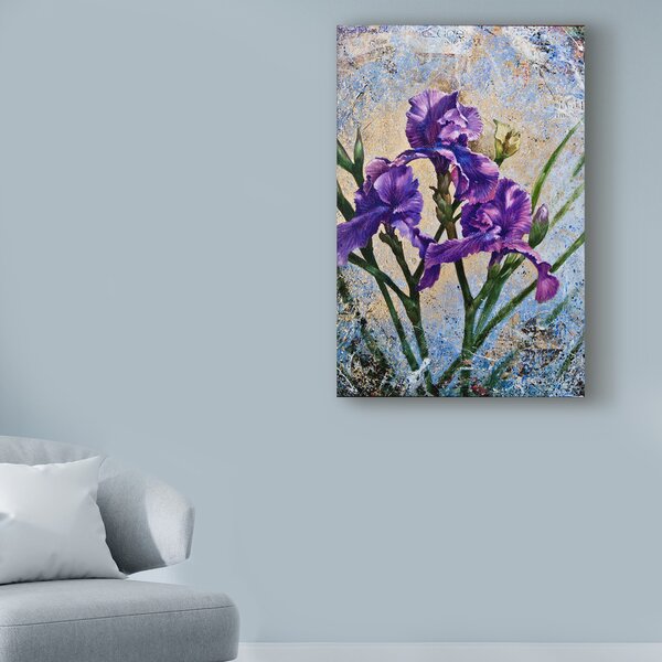 World Menagerie Purple Botanical Abstract by Michael Jackson - Print on ...