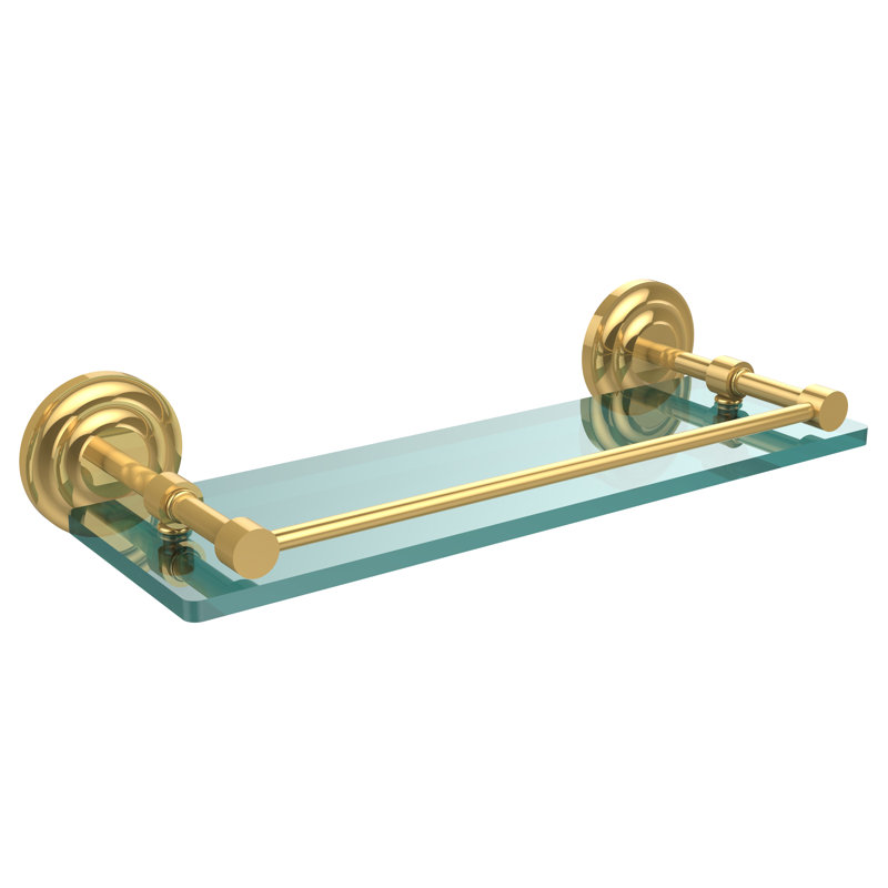 Leamore Bracket Shelf, Polished Brass