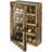 4-Tier Wall Display Case With Clear Panel