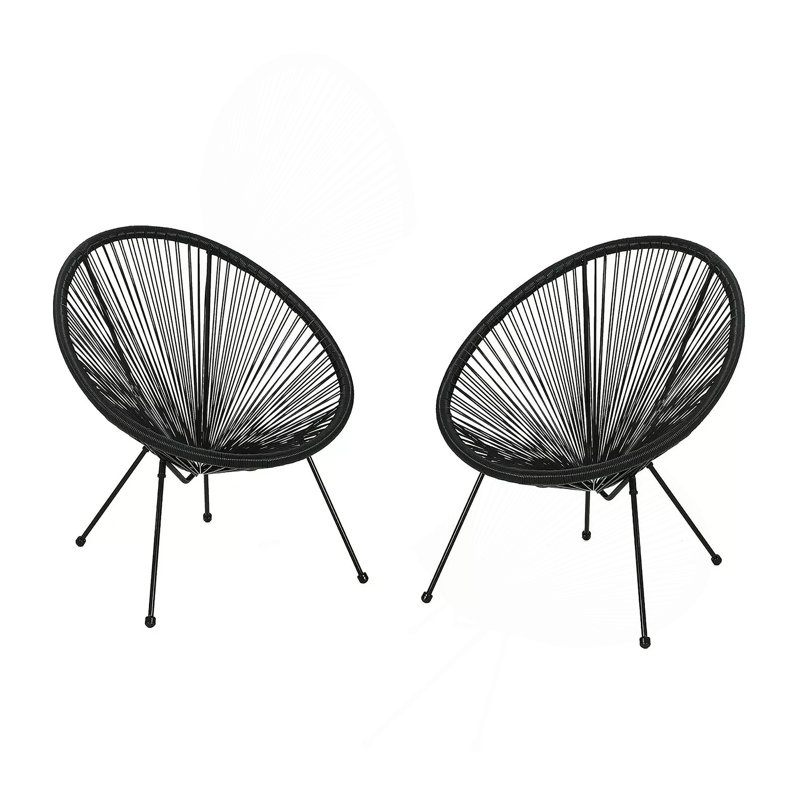 Chaise (ensemble de 2) - Noir, Noir