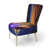 Bleu foncé / orange / mauve