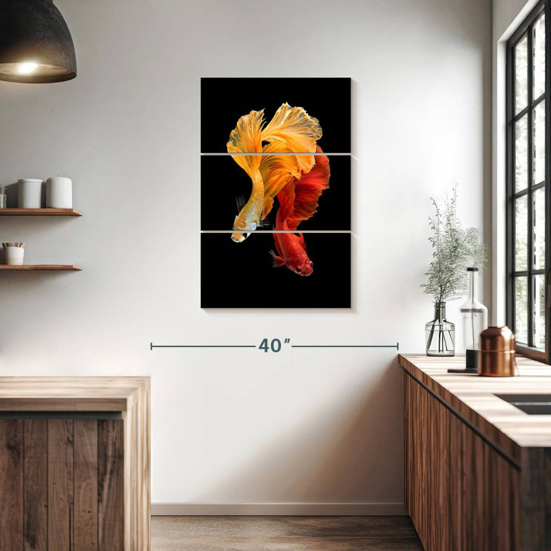 Brampt Groovy Couple Betta Fish, 38" H x 24" W