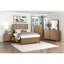 Commode de rangement 5 tiroirs brun clair