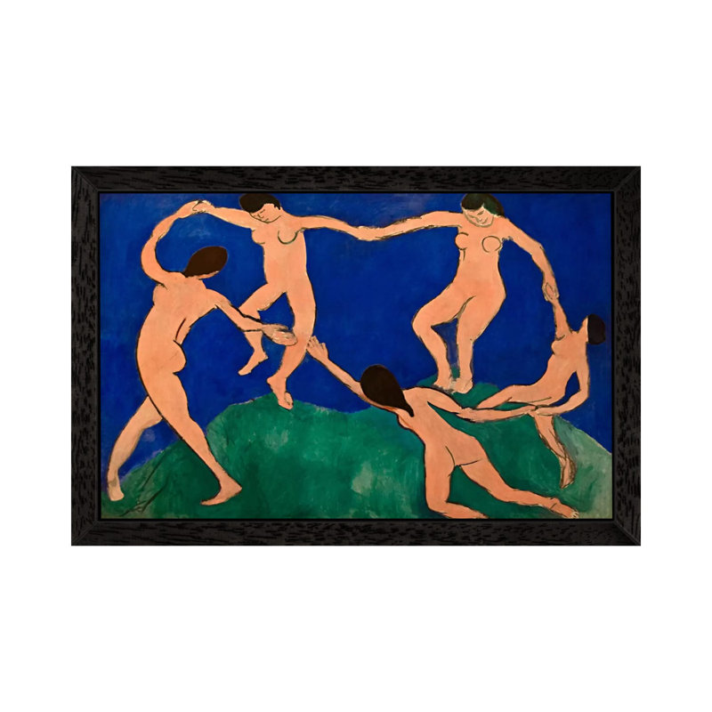 The Dance I by Henri Matisse - Floater Frame Painting on Canvas, Black