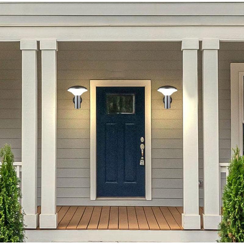 Silver 19.8cm H Outdoor Sconce