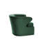 Fauteuil demi-tonneau pivotant en polyester de 75 cm de large Dorset-61832973