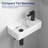 Turner 18" x 10'' White Ceramic Rectangular Wall Mount/Vessel Sink, Small Bathroom Sink with Right-Handed Faucet Hole 