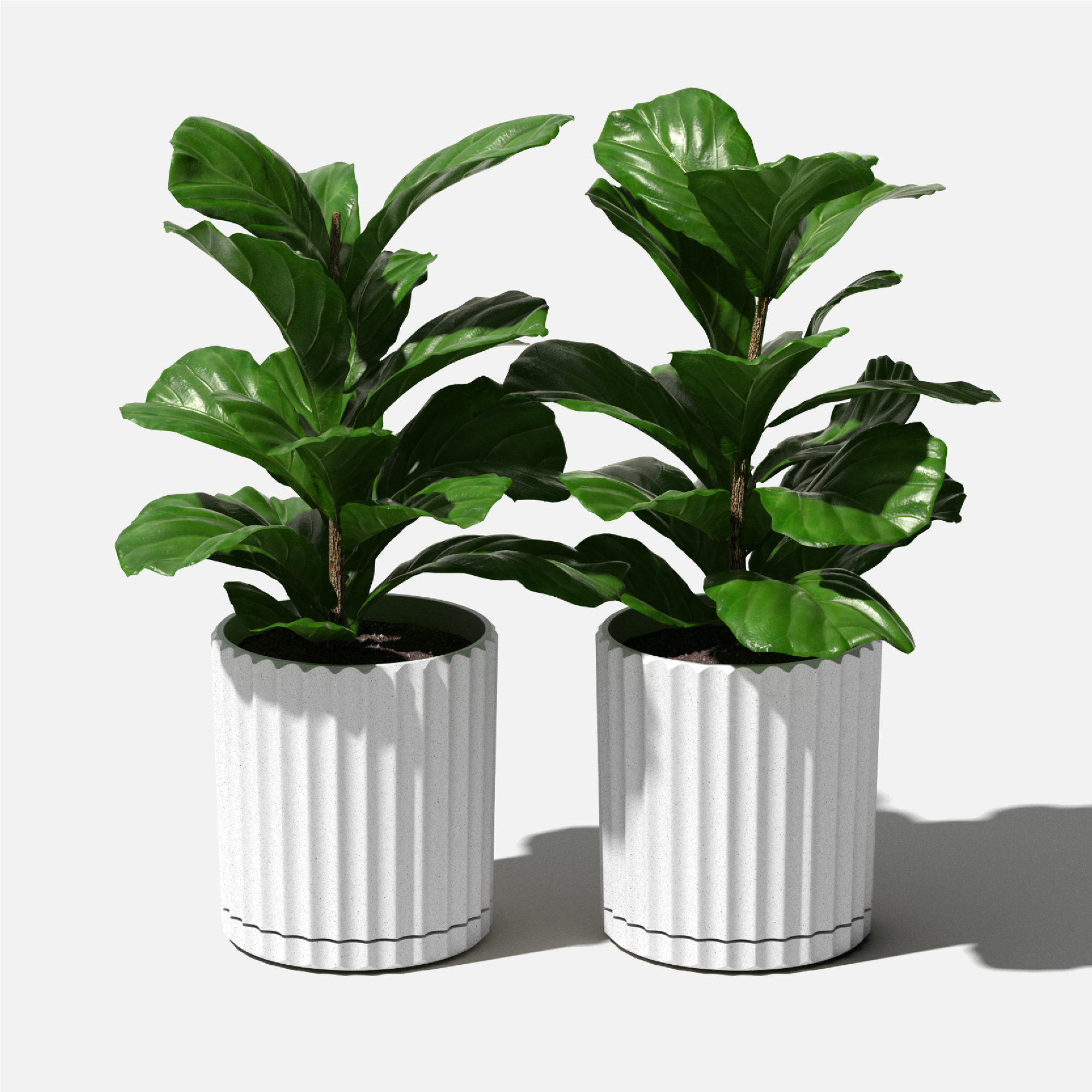 Veradek Demi Series 6" Planter, White, 2