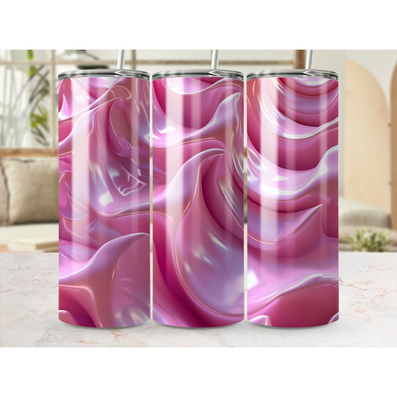 Choose Handmade Tumblers 591ml Vacuum Insulated Stainless Steel (18/8) Travel Tumbler with Straw