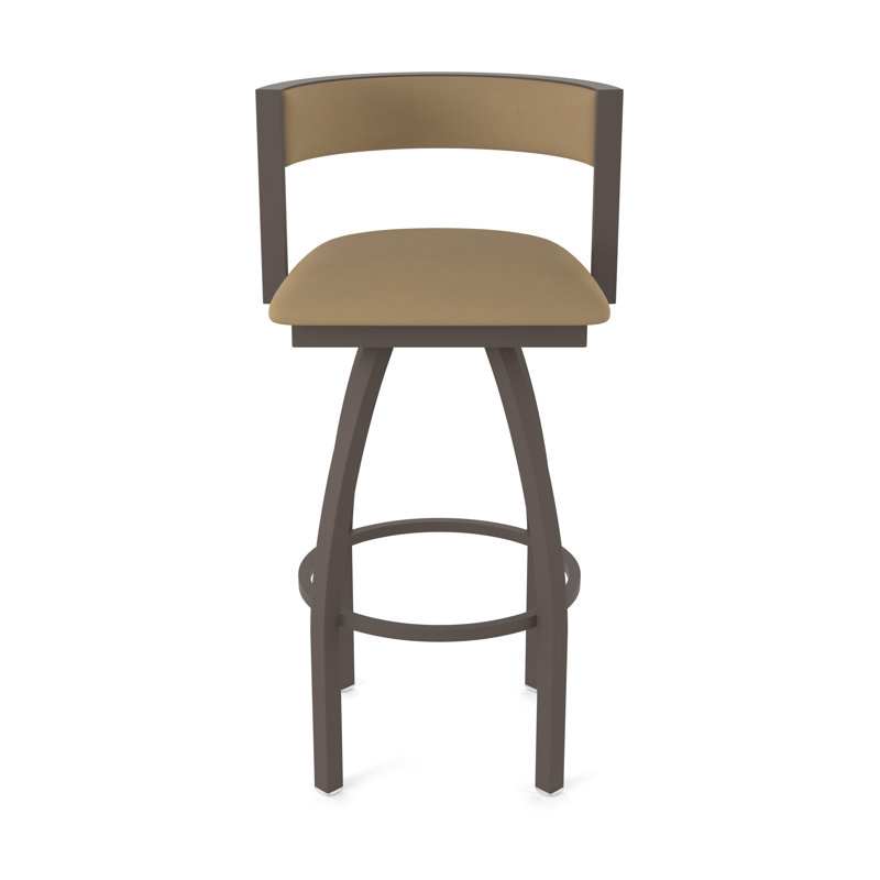 Tabouret Artémis, Tabouret de bar (siège d'une hauteur de 30 po), Bronze, Vinyle - sable Canter