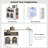 Rolling Kitchen Island with Extendable Table Modern Kitchen Cart Power Outlets & LED Light Mobile Kitchen Prep Station for Small Apartments,White-129187536