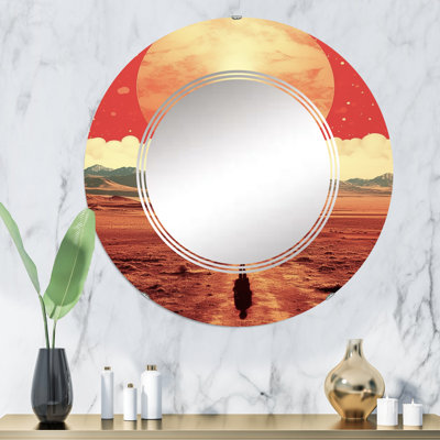 Sackerton - Miroir mural moderne rond