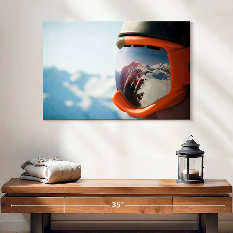 Sireci Ski Mask Mountain Reflection, 16" H x 24" W