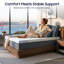 Surmatelas en mousse à mémoire de forme ferme de 5 cm (2 po) avec gel rafraîchissant et housse amovible-133286675-133286677