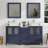  60" Double Bathroom Vanity Set with Mirror-67116243