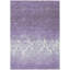 Tapis d'intérieur lavable mauve et ivoire 5 pi x 8 pi