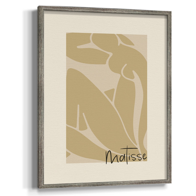 Matisse CECV, reproduction d'art encadrée - bois massif, H 30 po x l 24 po