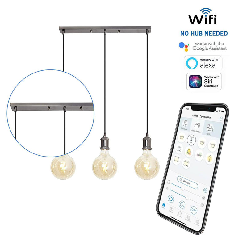 3 - Light Kitchen Island Pendant