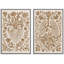 «Mid-Century Yellow Grey», 2 pièces sur toile-99015718-99015717