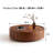 Circular Coffee Table with Iron Ring Base