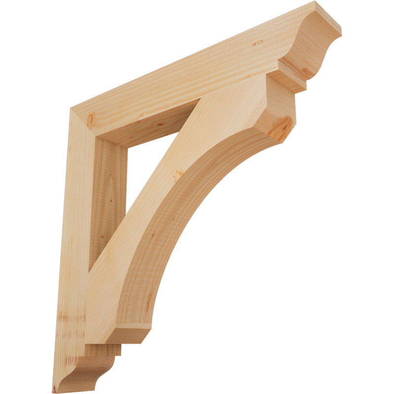 Support en bois rustique traditionnel BKTLEC01, Douglas (lisse), H 26 po x l 3,5 po x P 26 po
