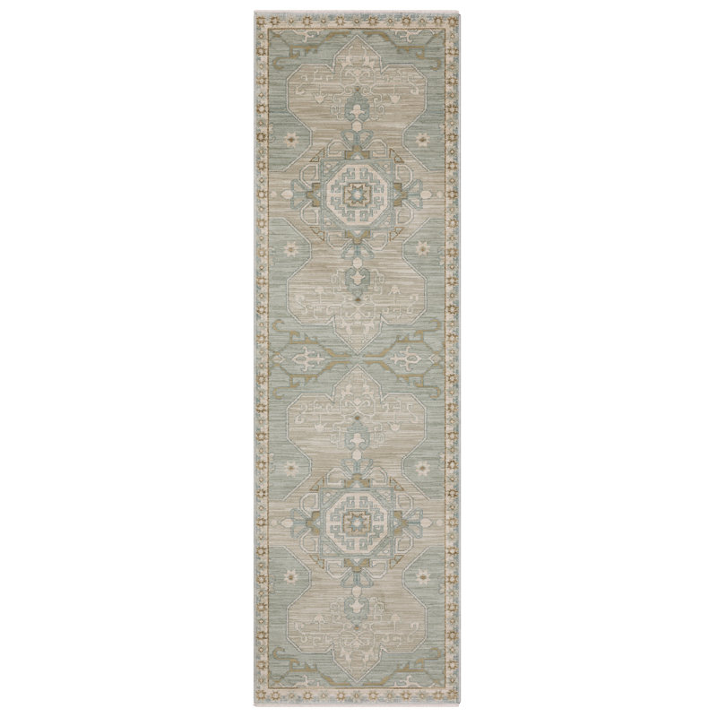 Graicyn Machine Woven Oriental Area Rug, Runner 2'3" x 7'9"