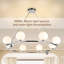 Lustre rond en cristal 35,4 "DEL-923524984