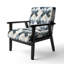 Chaise avec accoudoirs rembourrée Neutral Tiles Mosaic