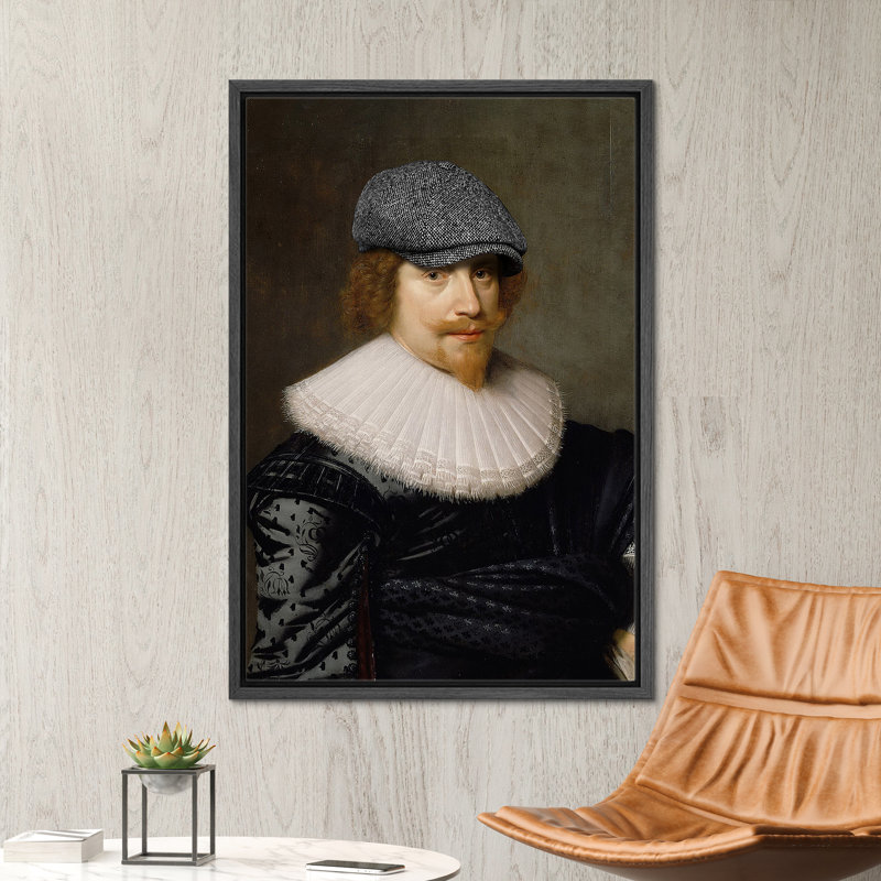 "Renaissance Man Modern Cap", Cadre flottant noir, H 36 po x l 24 po