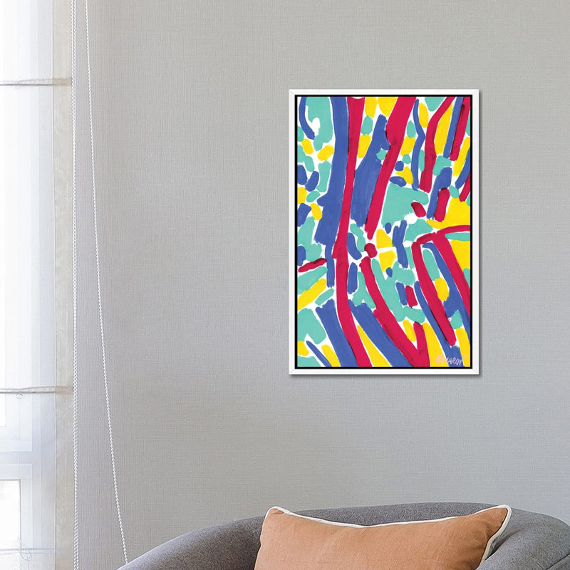 Tree Reflections 1 Piece Wall Art on Canvas, 66.04 cm H x 45.72 cm W, White Framed