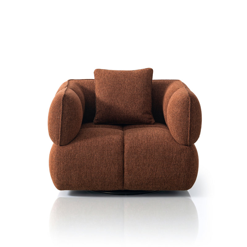 Fauteuil d'appoint pivotant capitonné Premier