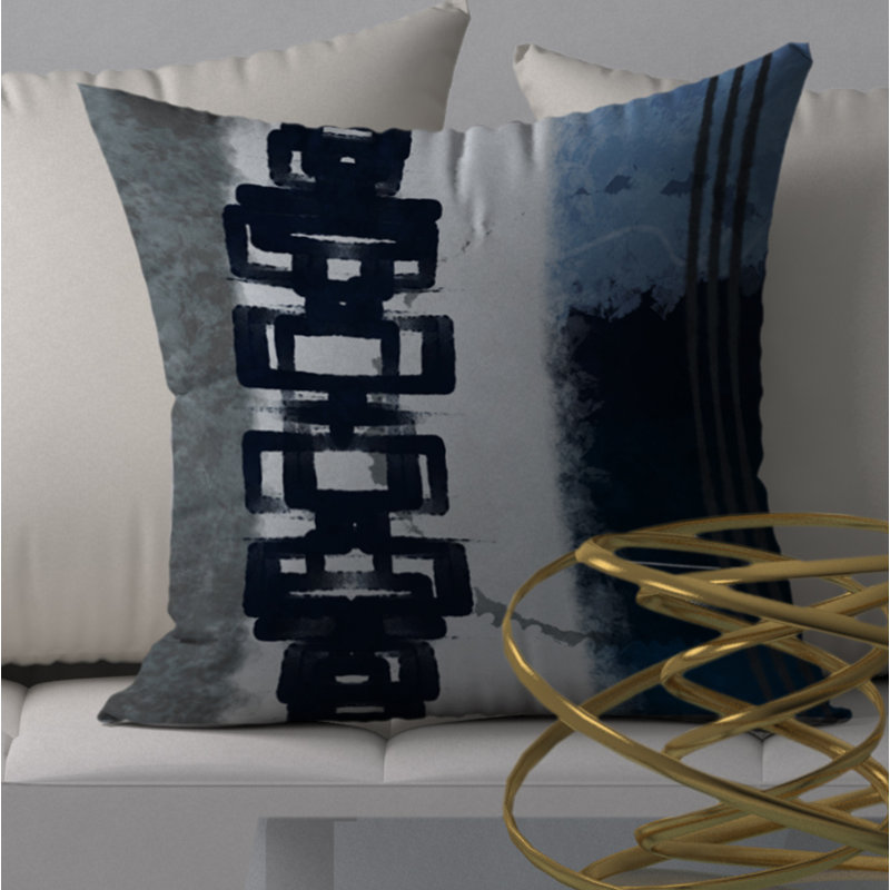 Housse de coussin décorative carrée à lumière plus longue, H 18 po x l 18 po