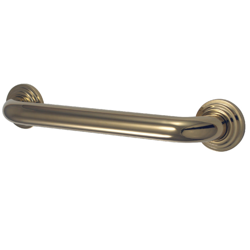 Kingston Brass Milano 1-1/4 Inch O.D Grab Bar, 30" W, Polished Brass