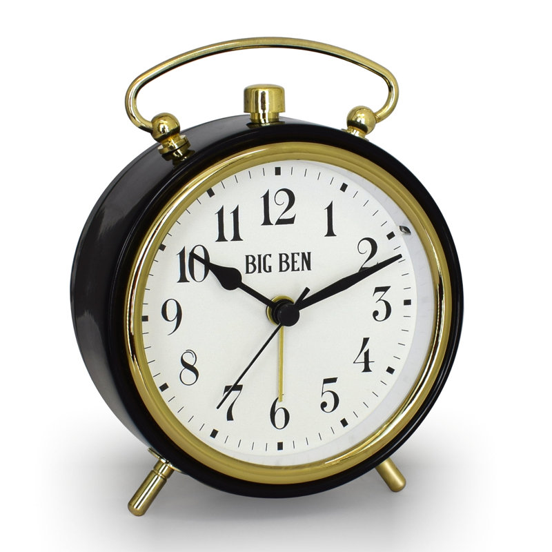 Westclox Classic Top Handle Alarm Clock