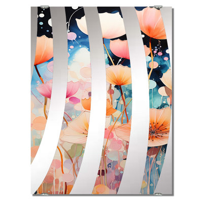 Ellsie - Abstract Botanicals Big Wall Mirror
