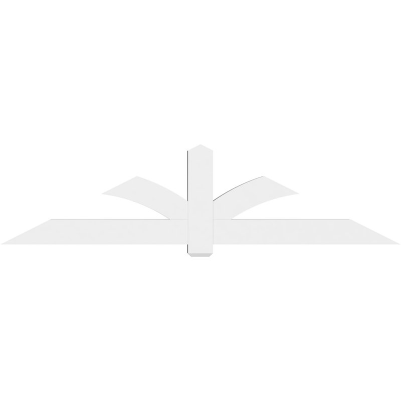 Support pour pignon en PVC Redmond, H 24 po x l 96 po (pas: 6/12), P 4 po x F 6 po