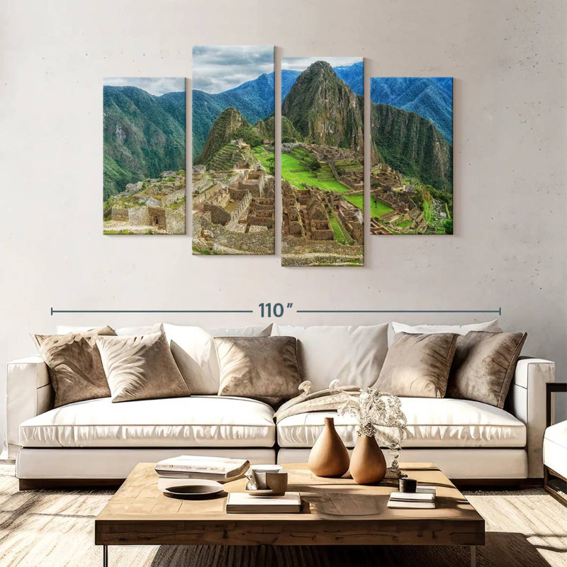 Lilie Inca Ruins At Machu Picchu, 54" H x 84" W