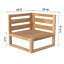 Venice Outdoor Teak Corner Wedge Lounge Chair-1369417558