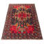 Tapis bleu foncé Teimani 3 pi 8 po x 6 pi 6 po