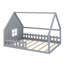 Lit maison avec fenêtre et clôture, DEL-2895453