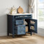 Meuble-lavabo simple 36 po - lavabo supérieur + rangement ambré 36 po