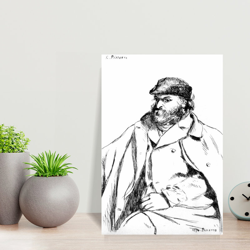 Portrait Of Cezanne, 1874 Abstract Contemporary Wall Art Print - Print, 45.72cm H x 30.48cm W